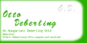 otto deberling business card